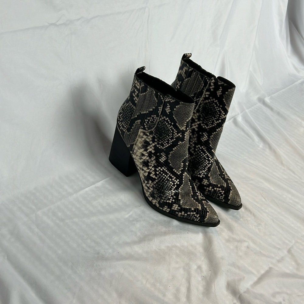 Marc Fisher Snake Skin Booties